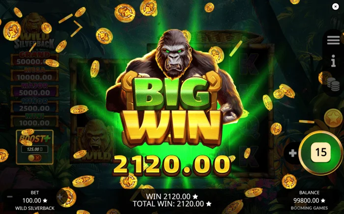 Wild Silverback – Stor gevinst med akkumulerte mynter